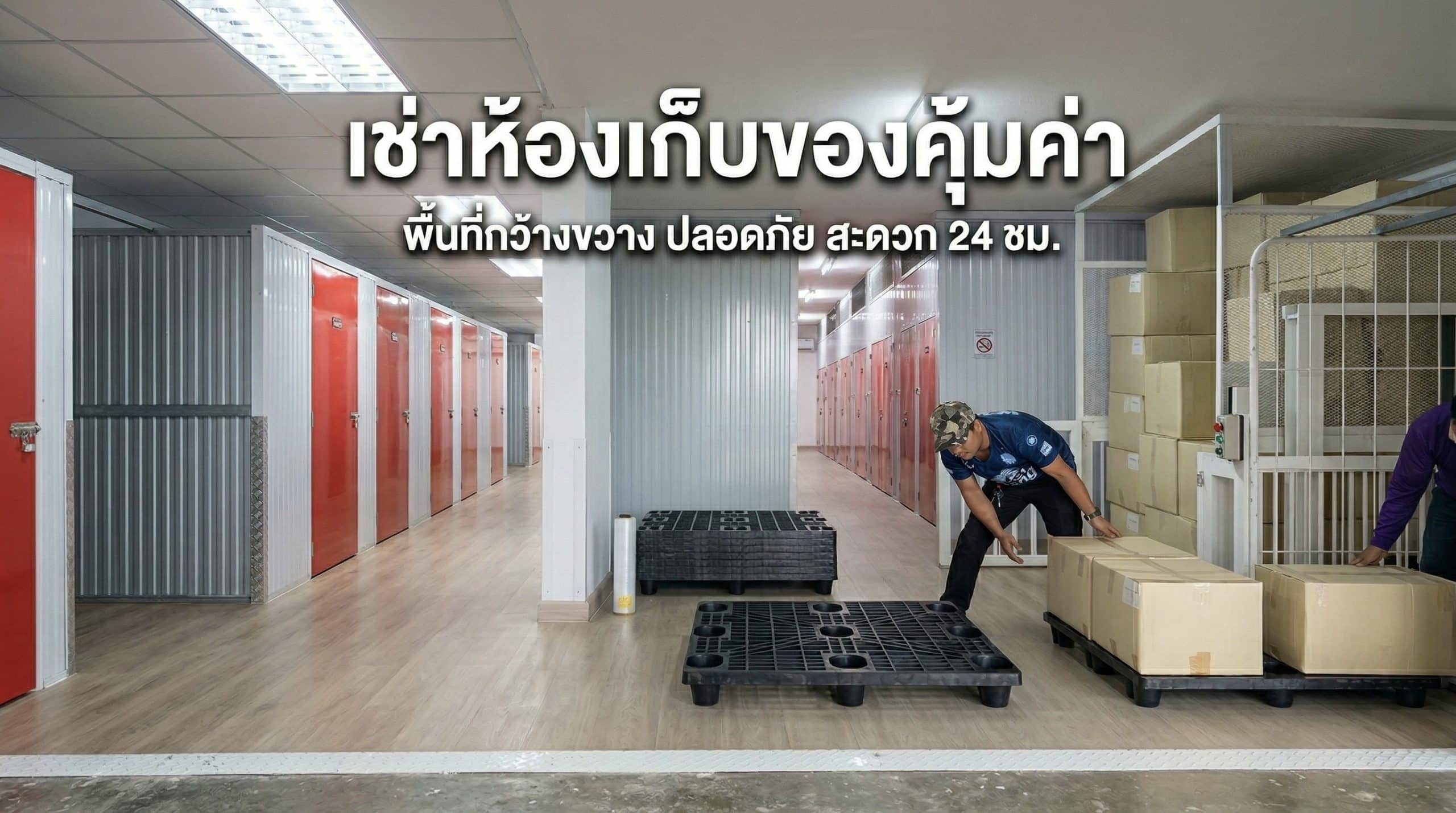 เช่าห้องเก็บของราคาถูก พื้นที่กว้างขวาง ปลอดภัย สะดวก 24 ชม. - Thai2Storage